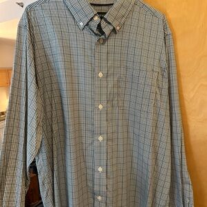 Orvis Men's Black and White Gingham Shirt